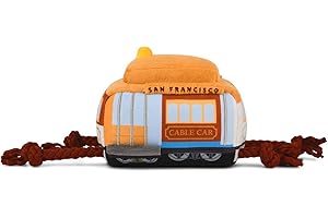 P.L.A.Y. PET LIFESTYLE AND YOU - Peluche Perro – Canine Commute Collection – San Francisco Cable Car