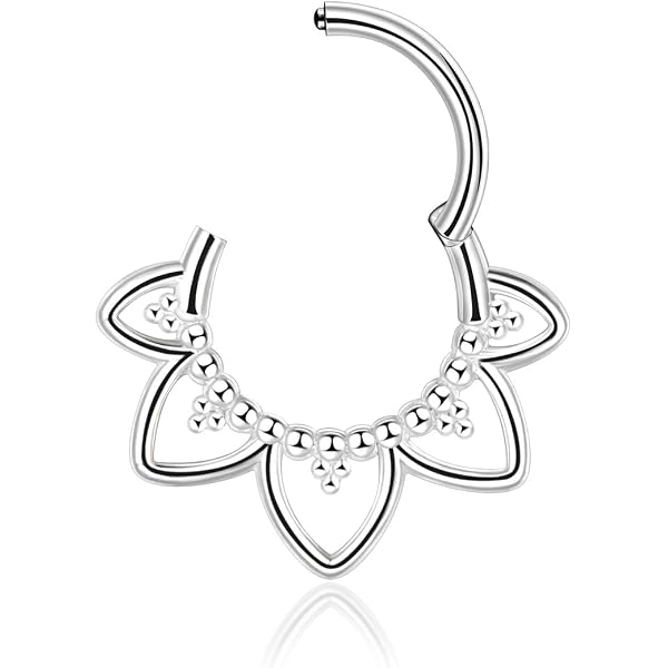 MATERIA by Matthias Wagner Orecchini pendenti in argento 925 da donna con fiore di loto SO-114, Argento