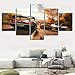 Produktbild CNBHHH Leinwanddrucke Spiel Poster 5 Panel Forza Horizon Wohnzimmer Wand Gedruckt Auto Bilder Dekoration Kunst Malerei Poster Kein Rahmen (Größe B)