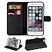 Price comparison product image Fidget Smith FidgetSmith Flip Wallet Leather Case Cover Magntic Luxury Book Type Case For Apple iPhone 5S 5C SE 6 6S 6 PLUS 6S PLUS 7 7 PLUS 8 8 PLUS X (iPhone 6 plus 6S Plus, Black)