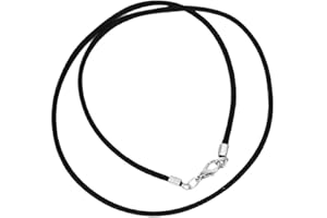 GLASS OF VENICE Black Satin Silk Cord Necklace for Pendant with Gold Or Silver Clasp - Silk Cord for Jewelry