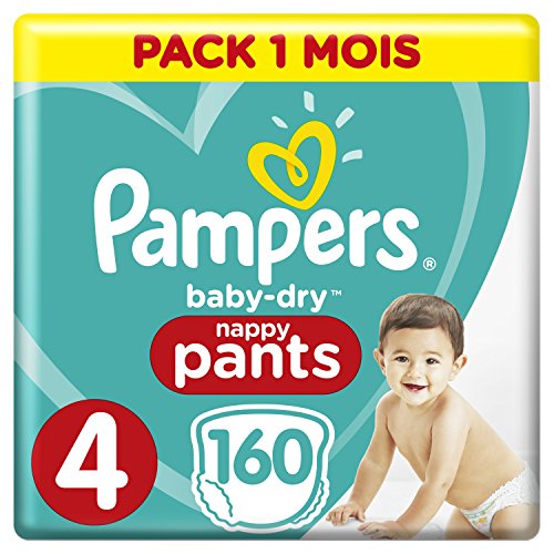 spécification Pampers - Baby Dry Pants - Couches-culottes Taille 4 (8-14 kg) - Pack 1 mois (x160 culottes)