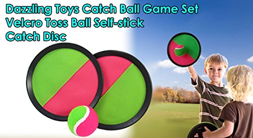 Catch Ball Set - Self Stick Toss and Catch Sports Family Game with 2 Paddles and Ball for Ages 3 and Up | Kids Paddle Ballgame with Catch Mitt and Activity Ball for Outdoors reviews Catch Ball Set - Self Stick Toss and Catch Sports Family Game with 2 Paddles and Ball for Ages 3 and Up | Kids Paddle Ballgame with Catch Mitt and Activity Ball for Outdoors