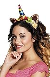 erdbeerloft - Einhorn Unicorn Kostüm Haarreif Dschungel Regenbogen, Mehrfarbig