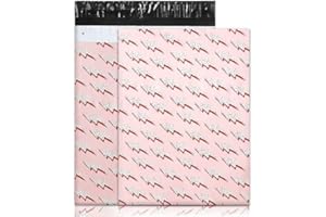 WANXIDA Versandtaschen, 100 Stück Selbstklebende Versandtaschen, Wasserdichte Reißfeste, Niedliche Verpackung, Versandkleidung, Geeignet für Geschäftsverpackungen (Blitz)