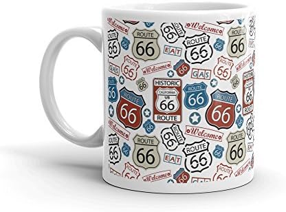 Route 66 Highway USA America Travel Gift High Quality 10oz Coffee Tea Mug #8137