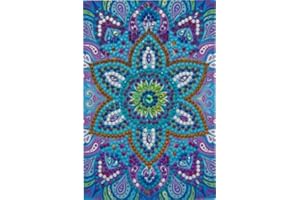 Craft Buddy Crystal Art Card Kit Blue Mandala, 10x15cm