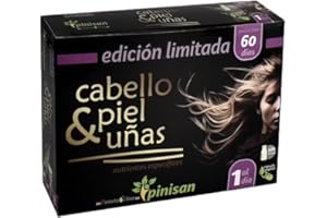 Pinisan | Cabello, Piel y Uñas - Edición Limitada - 60 Cápsulas - Suplemento Nutricional para Fortalecer Cabello, Piel y Uñas - Sin Lactosa