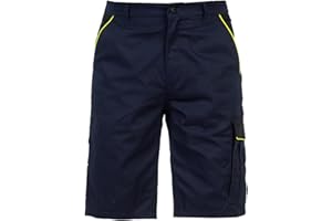 DINOZAVR Fortum Kurze Hosen Herren - Kurze Arbeitshose Herren mit Cargotasche, Werkzeugtasche, 2 Fronttaschen, 2 Gesäßtaschen mit Patte und Klettverschluss, Arbeitshosen Männer Kurz, Elastischer Bund