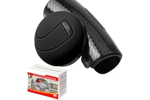 ERHUO Car Accessories，Black Car Steering Wheel Knob, 360 Degree Rotating Silicone Power Handle Ball, Adjustable Universal Fit Non-Slip Spinner Booster