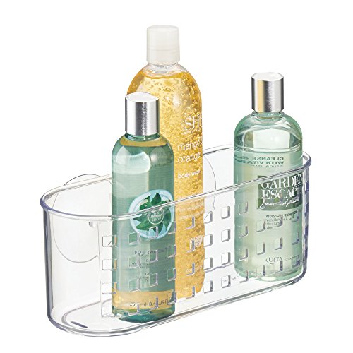 InterDesign Duschkorb für das Bad für Shampoo, Conditioner, Seife – Durchsichtig - 5