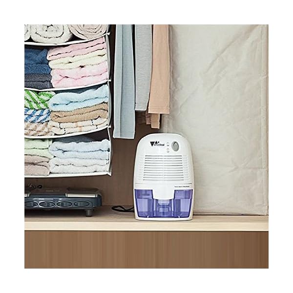Amzdeal Dehumidifier 500ml Mini Portable Moisture Absorber Compact Air Dehumidifier for Home Bedroom Kitchen Caravan Office Garage( 250ml/24h ) - Image 8