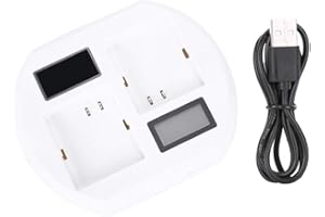 SXHLSELLER Chargeur, Caméra Vidéo Chargeur Rapide de Batterie USB pour Arlo Pro 2/Pro/Marche Light Battery Dual Charge LCD Smart Base Charger