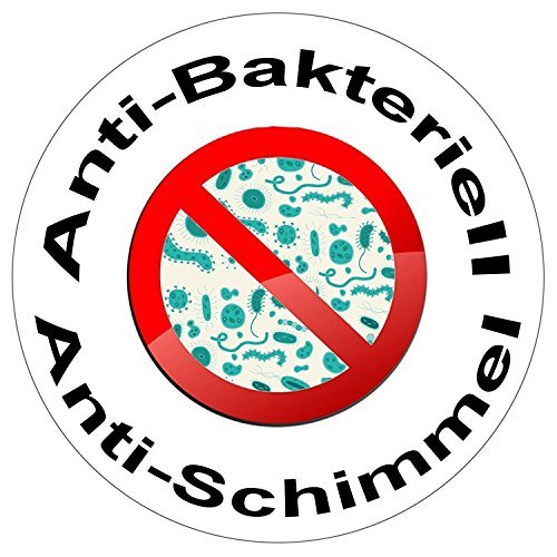 Anti-Schimmel Duschvorhang – Anti-Bakteriell, waschbar, mit 12 Duschvorhangringen, Kunststoff – Polyester, Bambus - 5