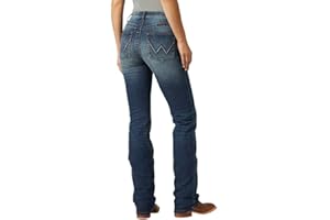 Wrangler Willow Jeans de equitación de Tiro Medio con Cintura y Corte de Bota, Rebecca, 11 38 para Mujer