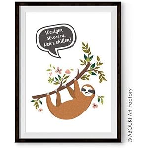 ABOUKI lustiger Kunstdruck - ungerahmt -