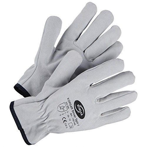 Lagerhandschuh Handschuh Industriehandschuh Driver Split V - Größe 10 - hellgrau