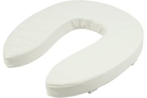 OBBO MED ObboMed MU-3402 Cuscino per Sedile Rialzato, Coprisedile Imbottito per Anziani, Portatori di Handicap e Disabili; Bianco - 5 cm / 2 Pollici