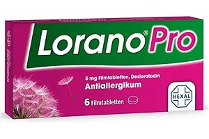 LORANO®PRO 5 mg Filmtabletten 6 St – Die Power-Allergietablette