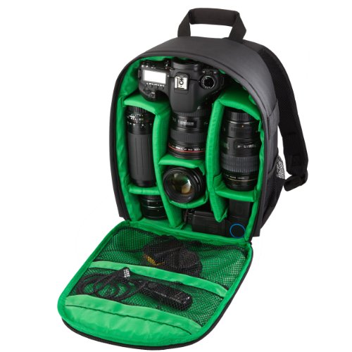 RIVACASE Spiegelreflex Rucksack – Hochwertige Kameratasche mit Zubehörfächern und hohen Tragekomfort – Schwarz - 5