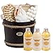 BRUBAKER Cosmetics Wooden Pail Spa Bath Gift Set 'Mango/Peach' (9 Pieces)