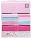 Luvable Friends Baby Girls' "Waffle Stripe" 3-Pack Coveralls - pink, 3 - 6 months