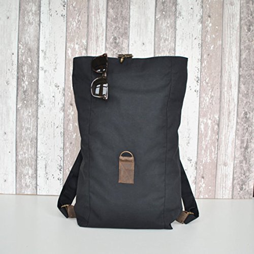 schwarzer rucksack damen