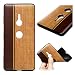 Produktbild 2X Handy Silikonhülle für Sony Xperia XZ3, Stoßfest Schutz Tasche Weich TPU Gel Bumper Etui Dünn Cover Case (Hellbraun Weinrot) Kratzfest Anti Fingerabdruck, mit 2 Tier Kable