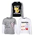 Goodway Pack of 3 Boys Full Sleeve Black+White+Gray T-Shirts DYK Theme-4 RS.549.00