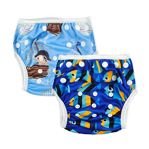 Alva Baby Lovely Swim Nappies Reuseable Adjustable Swimming Pants 2Pack SW03-04-EU