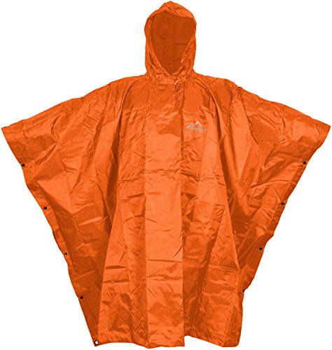 Warnponcho Signalgelb Regenponcho fr Notfall Farbe Orange