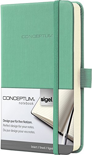 Sigel CO619 Notizbuch, ca. A6 Hardcover, liniert, grün, CONCEPTUM - viele Modelle