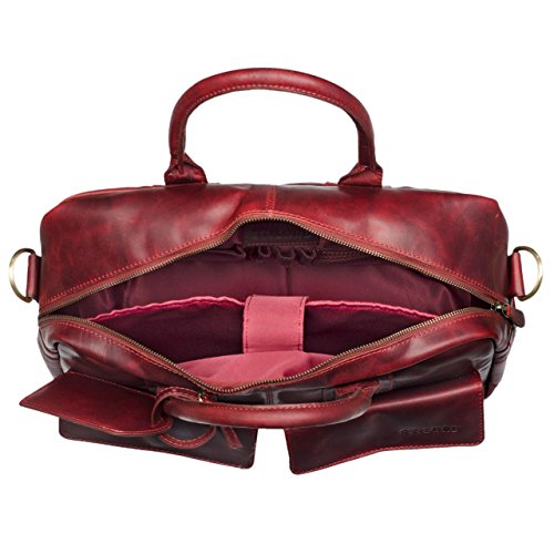 STILORD  Carlo  Gro  e Umh  ngetasche Leder Lehrertasche Aktentasche Schultertasche Reise Beruf Freizeit 15 6 Zoll Laptop College Bag Arbeit B  ro  Fa