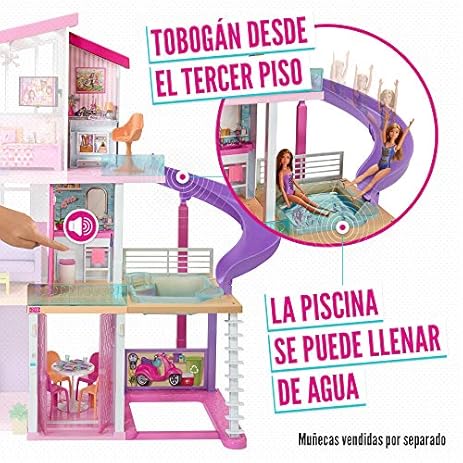 Barbie La casa de tus sueños, casa de muñecas (Mattel FHY73) - Tienda