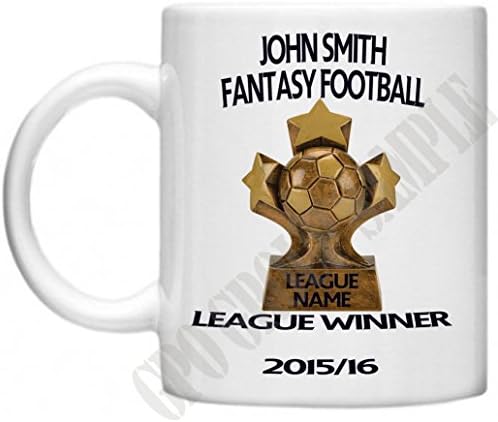 Fantasy Football, Customised, Custom, Premiership Football GPO Group Exclusive Design, Fantasy Football League Winners Trophy, Printed On Microwave &amp; Dishwasher Safe 11oz Mug / Cup