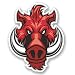 Produktbild 2 x Angry Wild Boar Hog Pig Vinyl Aufkleber Aufkleber Laptop Reise Gepäck Auto Ipad Schild Fun # 4732 - 10cm/100mm Wide