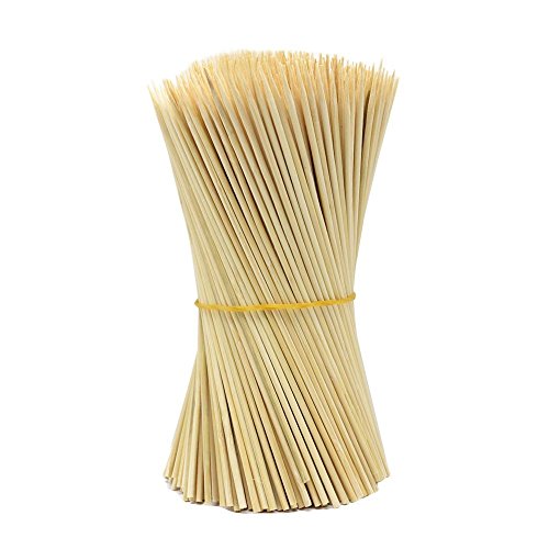 Lumanuby 90 x Holz Grillspieße Marinaden Sticks, Einweg-Grill Utensilien Bambus Party Sticks, Perfekt
