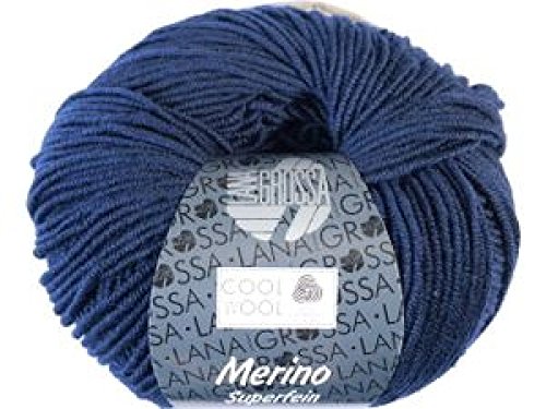 LANA GROSSA COOL WOOL Fb. 414 Nachtblau