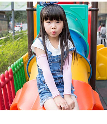 RUIXIA Manchette Anti UV pour Enfant Manchons Anti Soleil Refroidissement pour Enfant Manchons de Bras Protection Solaire pourCyclisme Football Pêche Activités en Plein Air