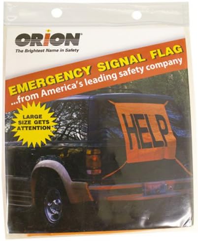 ORION SAFETY PRODUCTS - Emergency Signal Flag, Orange Vinyl, 2.5 x 2.5-Ft.