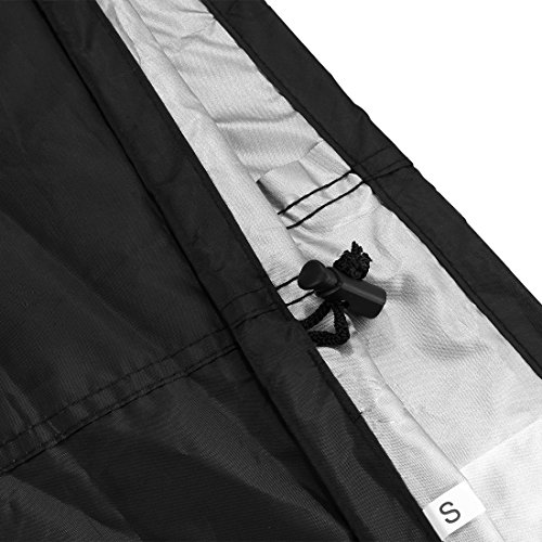 BBQ Grill Abdeckhaube, Vegbirt Wasserdicht Grillabdeckung Schutzhuelle Haube Grill Abdeckplane (145x61x117cm) —Schwarz - 6