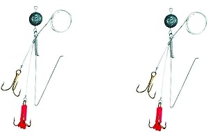 blntackle76 Lot de 2 systèmes de pêche Jenzi Spinn System pour appâts de Jenzi 2 tailles différentes + autocollant Petri Heil!