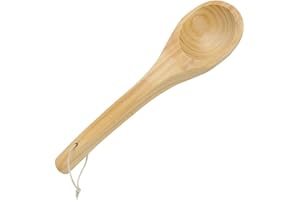 Hongzer Louche de Sauna, cuillère à la Main Une Seule cuillère de Sauna, louche de Sauna en Bois, cuillère à Eau en Bois pour Sauna