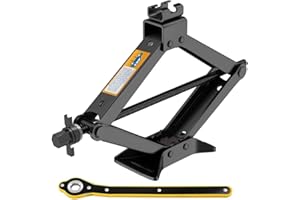 BCBIG Cric à cliquet 1.5 tonnes - Cric de Voiture - avec économie d'effort - Design à cliquet - 1500 kg - pour Voiture, SUV, MPV