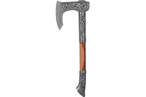 Funidelia | Assassin's Creed Valhalla Axe for men and women Nordic, Valkyrie, Barbarian, Vikings - Accessories for adults, costume accessories - Brown