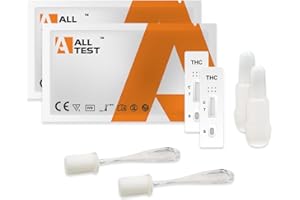 2 x Test THC Ślina 20 ng/ml Alltest Antynarkotykowe marihuana Marihuana Szybkie leki przeciwnarkotykowe Haszysz Paski Wykrywanie główki Leki Drug Stick Analiza toksykologiczna Ślina Szybki test śliny