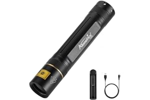 Alonefire SV003 10W 365nm Linterna UV Profesional Portátil Recargable Linterna Ultravioleta Potente para Resina, Mascotas Orina Detector con Funda de Aluminio, Cargador, Batería Litio incluida