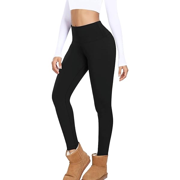 Leggings Invernali Donna Foderati In Pile - Termici, Vita Alta, Elasticità Elevata - Foto 2