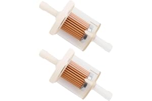 LEMLIN Filtro de Gasolina 10mm,2 Piezas Filtro de Combustible Universal en Línea,para Motocicleta,Scooter,Generador y Cortadora de Césped,Alta Precisión de Filtrado