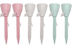 GSDGV 6 PCS Automatic Plant Waterer, Automatic Plant Watering Device, Self Watering Plant Spikes, Plant Watering with Bracket, Self Watering System for Garden, Indoor and Outdoor Plants